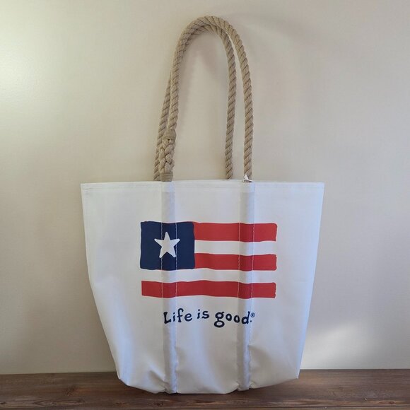 Americana Sea Bags Tote Made in Maine USA- Life is Good - Picture 3 of 14